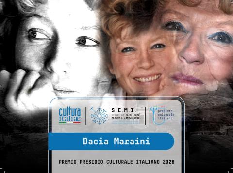 A Dacia Maraini il Premio Presidio Culturale Italiano