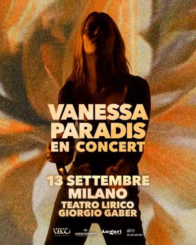 Vanessa Paradis live al Teatro Lirico Giorgio Gaber di Milano il 13 settembre